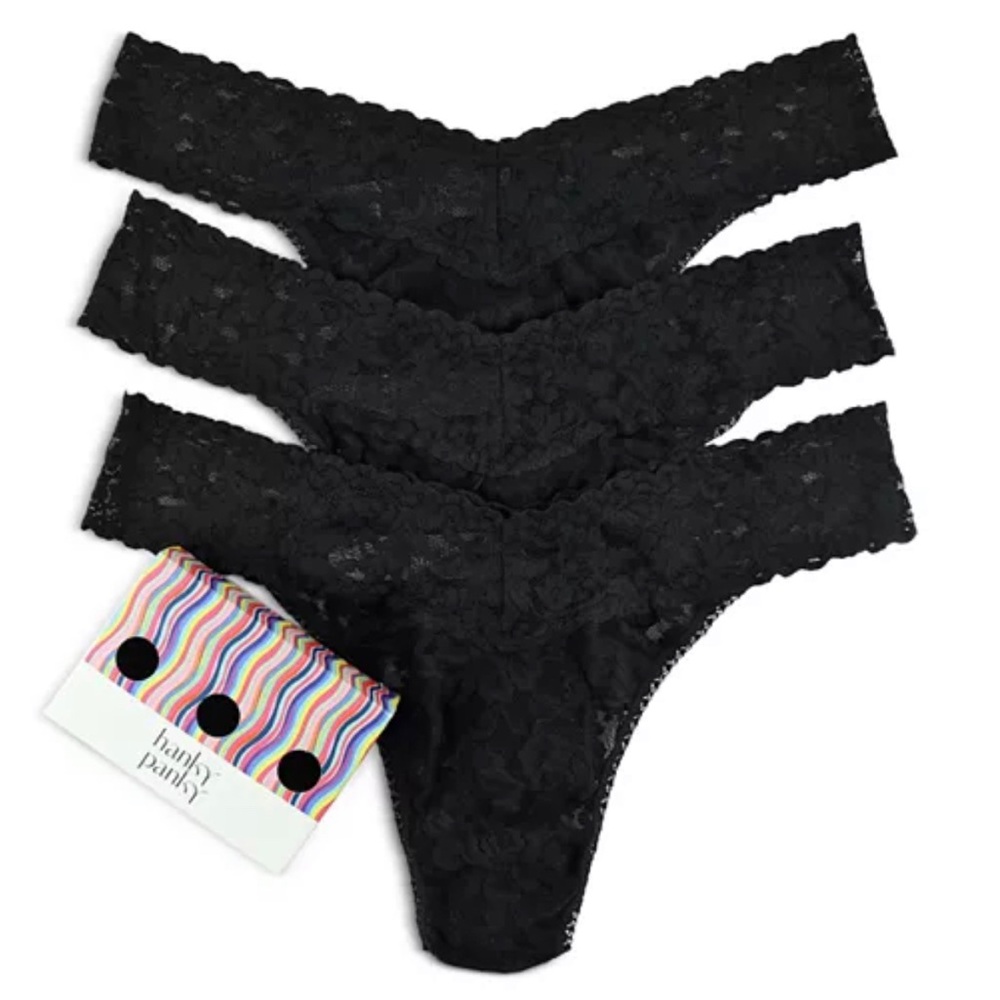 Hanky Panky
Signature Lace Original Rise Thongs, Set of 3